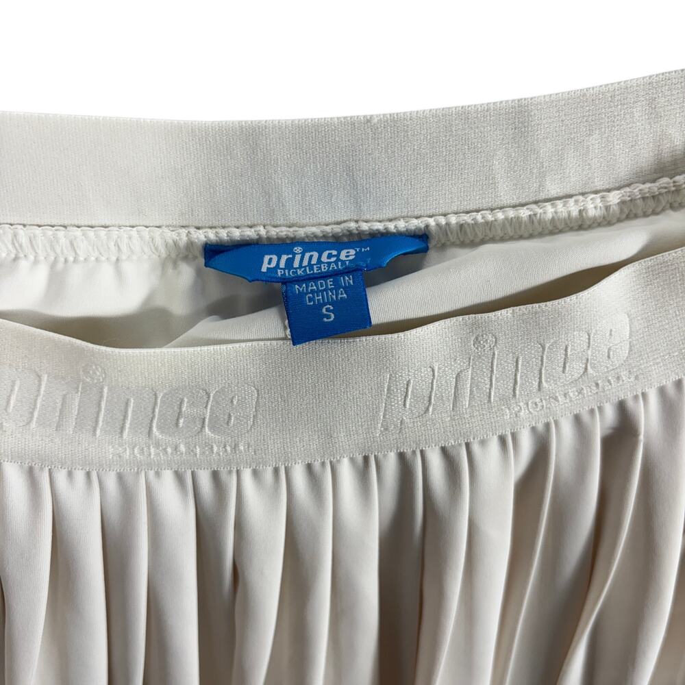 Prince Pickleball Pleated Tennis Skort Skirt Built-in Shorts Cream White Size S - Picture 5 of 7